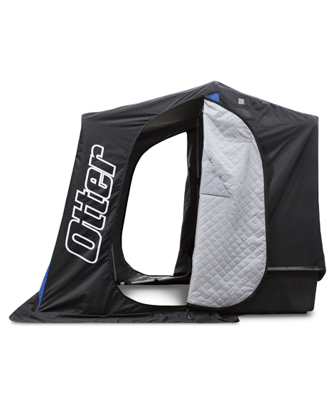 Otter XT X-Over Lodge Ice Fishing Shelter Side View with Open Doors