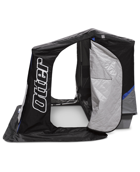 Otter XT Pro Cottage Ice Fishing Shelter Side View with Open Doors