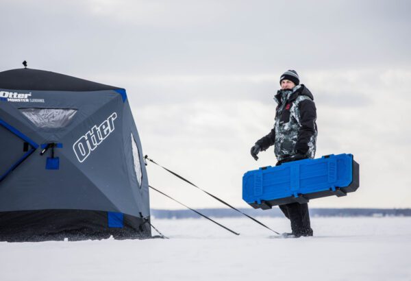 Otter Ice Anchor Replacement Strap for Ice Fishing Hub with Quick Release Buckle and Snap Attachment