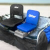 Otter Blue Foldable Pro X-Over Jump Seat and Sidekick with Back Rest