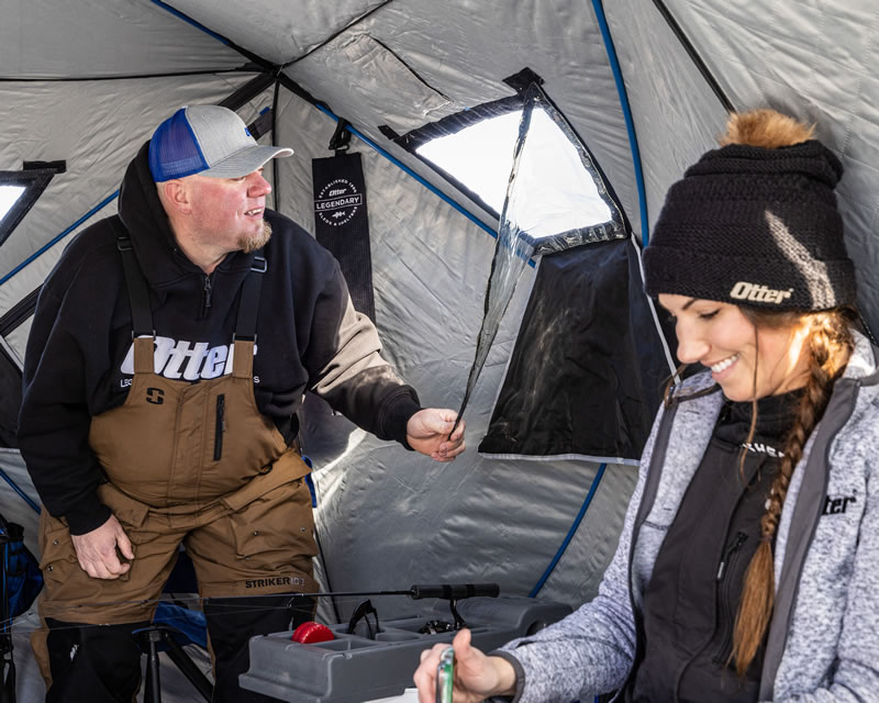 MONSTER Ice Shack! LARGEST Ice Shelter Available! Otter Vortex Monster  Lodge Unboxing! Ice Fishing 