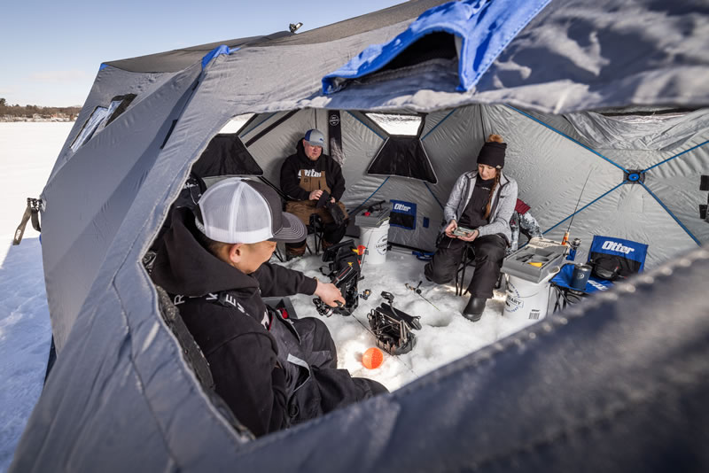 MONSTER Ice Shack! LARGEST Ice Shelter Available! Otter Vortex Monster  Lodge Unboxing! Ice Fishing 