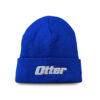 Otter Blue Fleece Lined Knit Ice Fishing Cuffed Beanie