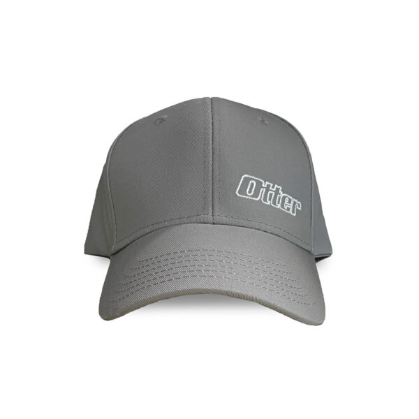 Otter Classic Gray Adjustable Velcro Closure Ballcap