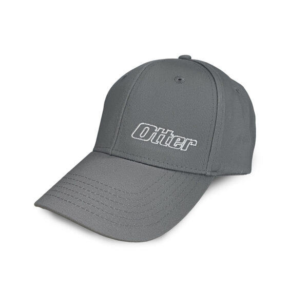 Otter Classic Gray Adjustable Velcro Closure Ballcap