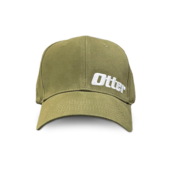 Otter Olive Green Solid Stretch Fit Hat