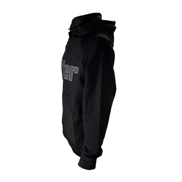 Otter Black Gaiter Pullover Hoodie Sweatshirt with Pocket